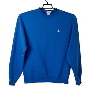 Champion Men's L Pullover Crewneck Sweatshirt Blue